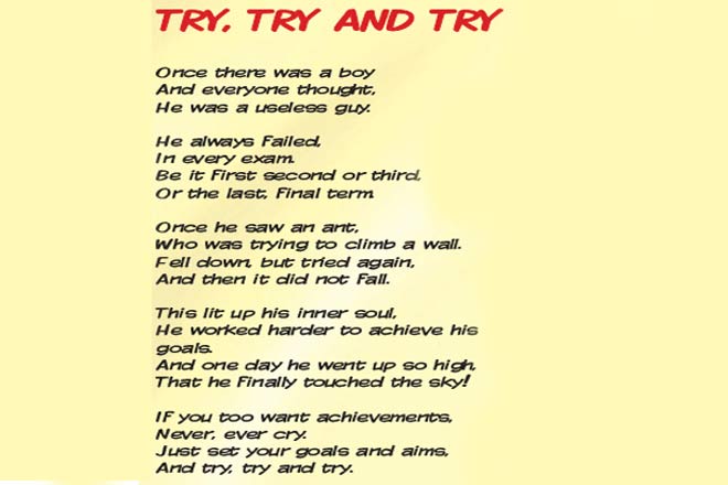 try, try