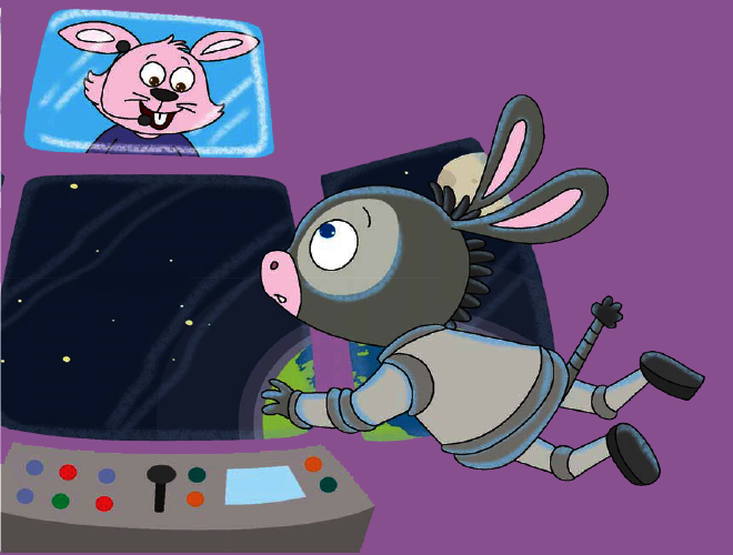 Donkey Golu in space