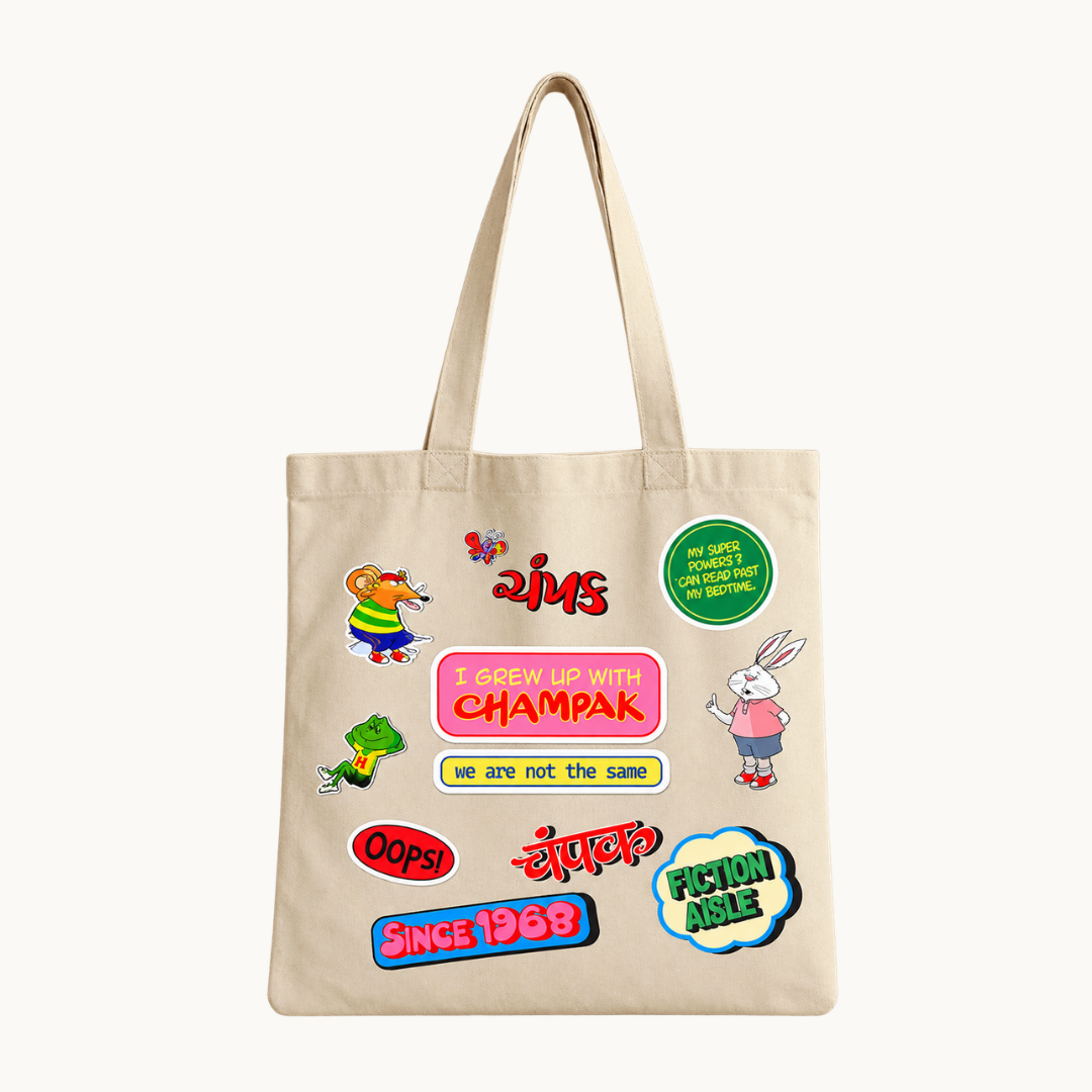 Meeku and Friends Sticker Tote Bag