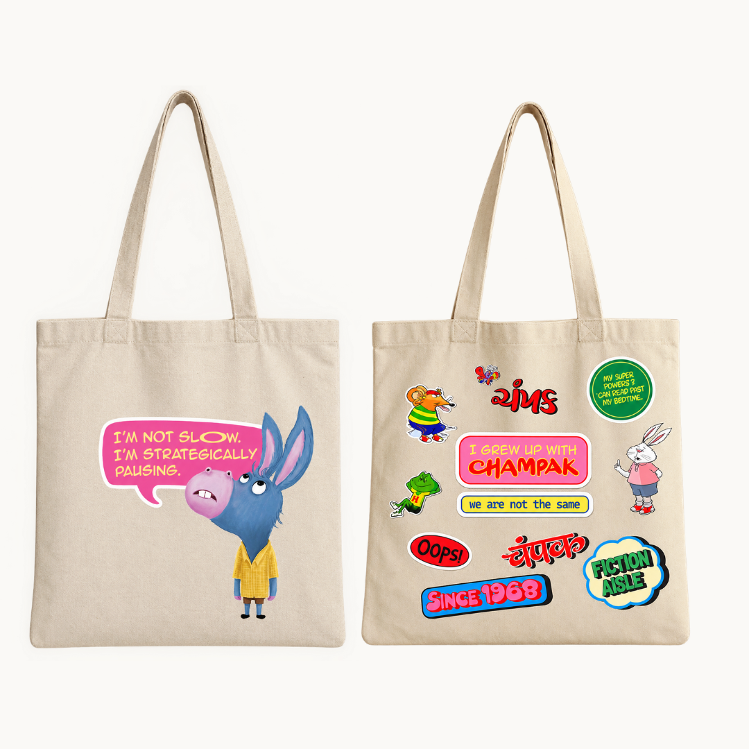 Meeku and Friends Sticker Tote Bag