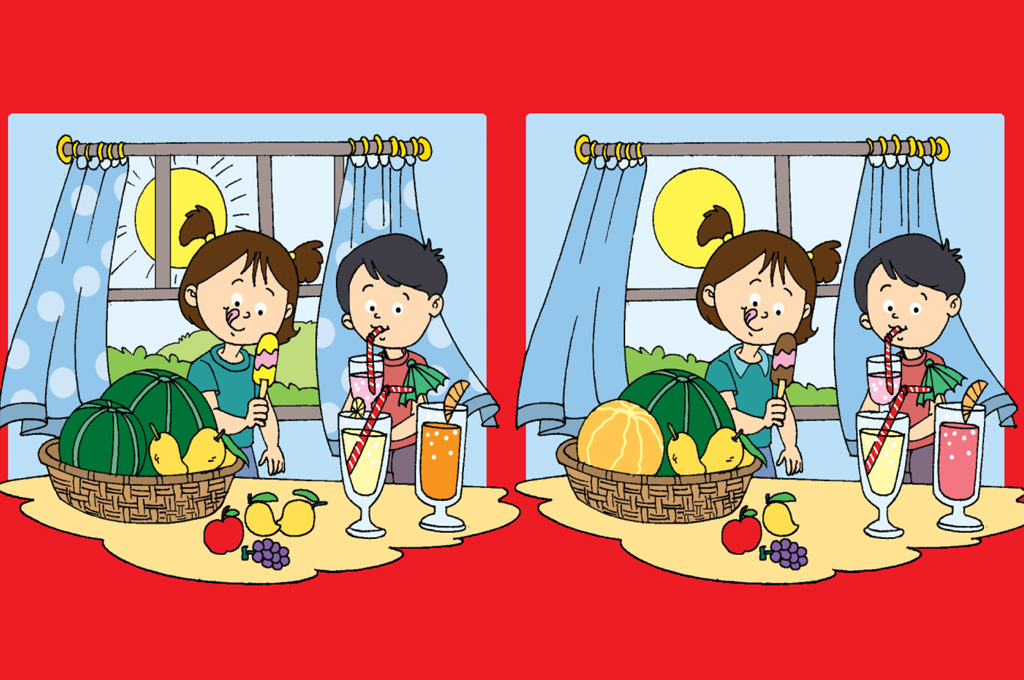 puzzles for kids - spot the difference