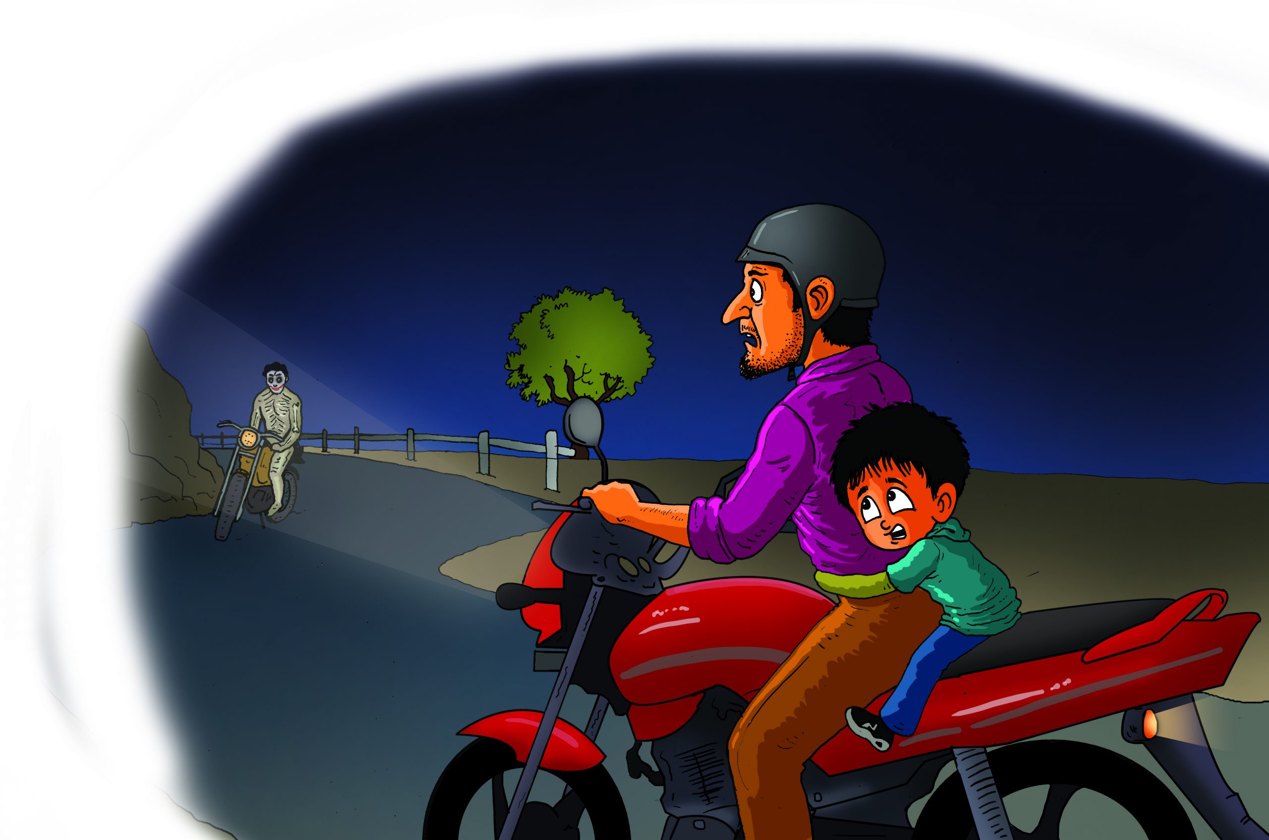 Motorcycle Ghost!