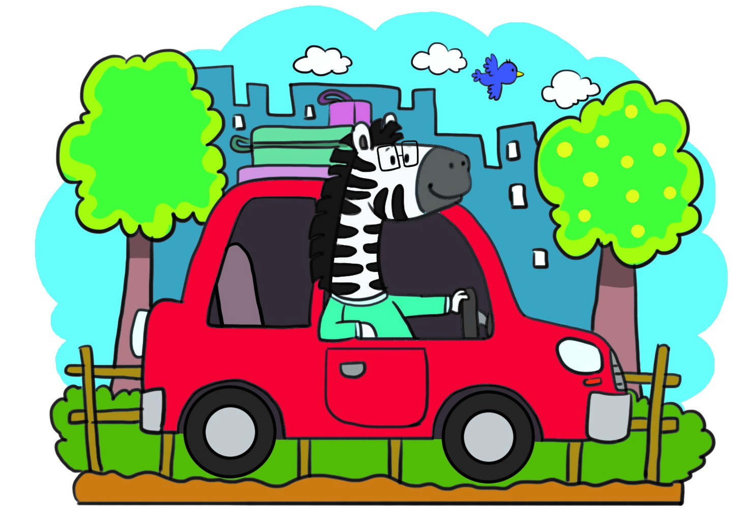 Zebra’s Car Ride
